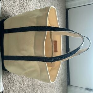 Vanessa Bruno cabas off white cotton bag